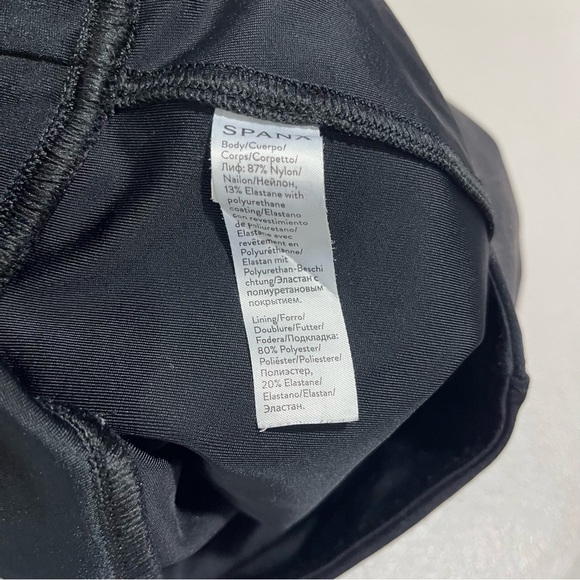 Spanx Faux Leather Leggings Black Size Medium High Waist - Picture 7 of 8